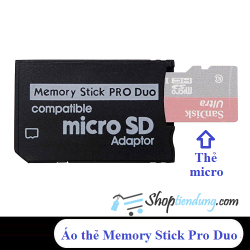 Áo thẻ chuyển đổi từ MicroSD sang Memory Stick PRO Duo