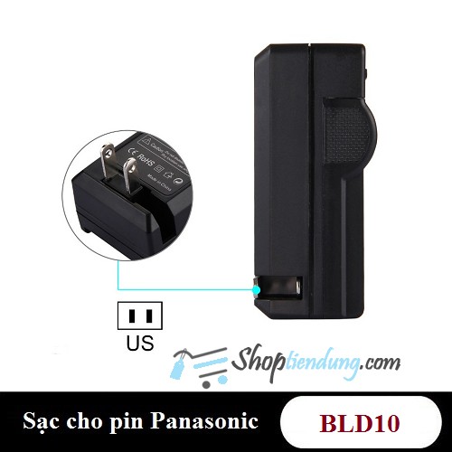 Sạc cho pin Panasonic DMW-BLD10E mặt sau