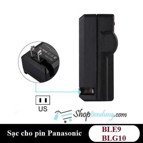 Sạc cho pin Panasonic BLE9 BLG10 mặt sau