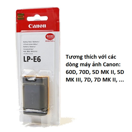 Pin Canon Lp-E6