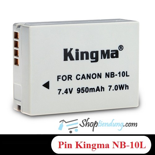 Pin Kingma for Canon NB-10L mặt trước