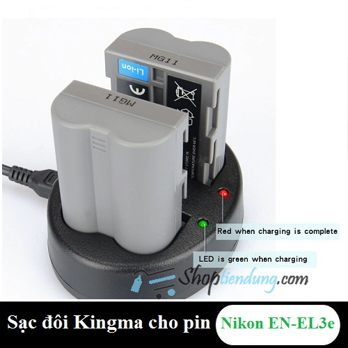 Sạc đôi Kingma for pin Nikon EN-EL3e