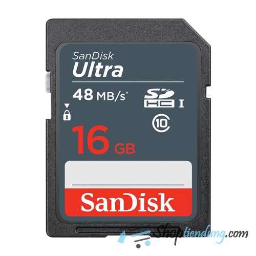 Thẻ nhớ SDHC Sandisk Class 10 Ultra 320X 48Mb 16GB